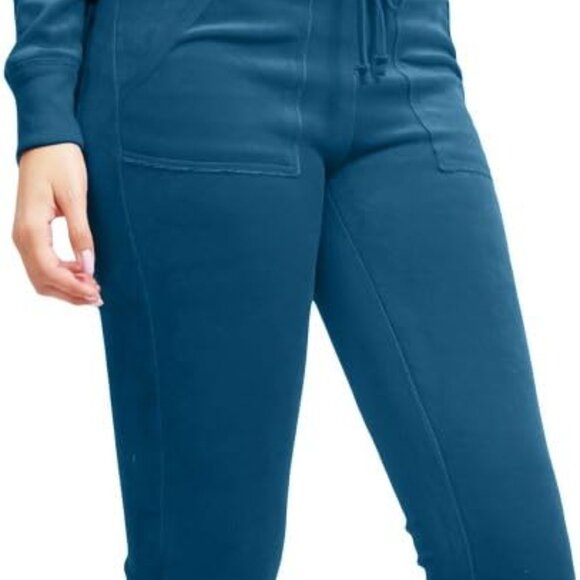 Elegant Women's Velour Tracksuit Set – 2 Piece Casual Hoodie and Pants S-3XL - Picture 1 of 6
